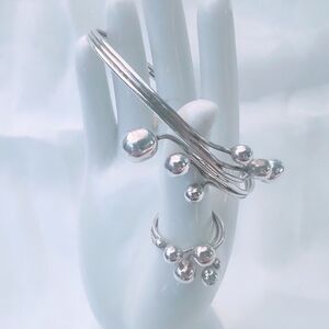 925 Taxco Bracelet Ring set